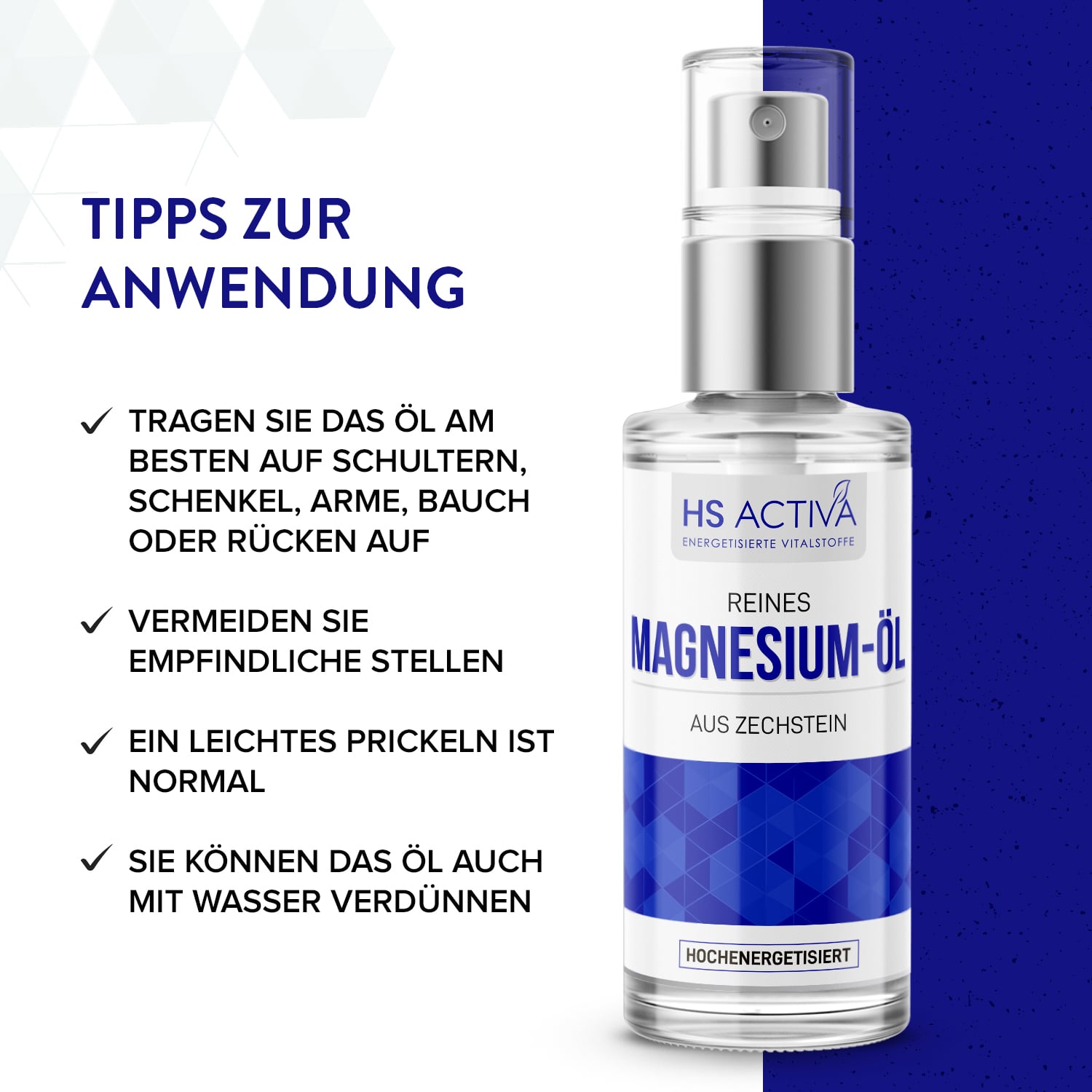 Magnesium-Öl auf Urwasser (50ml, 200ml oder 1000 ml)
