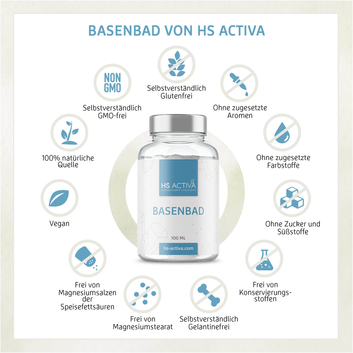 Basen Edelsteinbad (100 mg, 1000 mg oder 2200 mg)