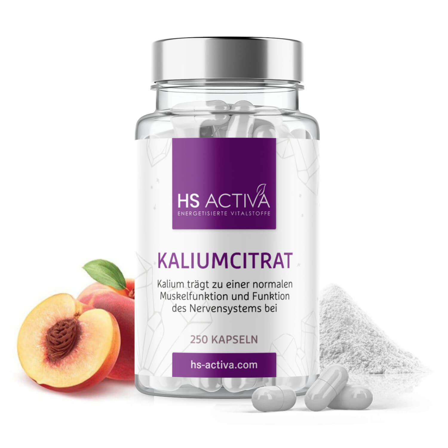 Kalium Citrat (250 Kapseln oder 300 g Pulver)