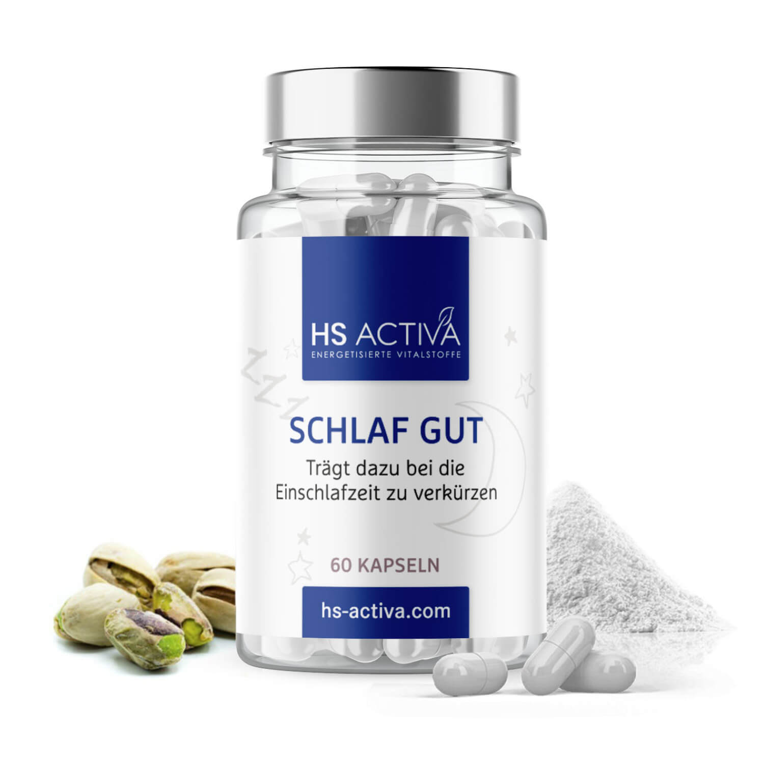 Schlaf Gut (Melatonin Plus) - 60 Kapseln