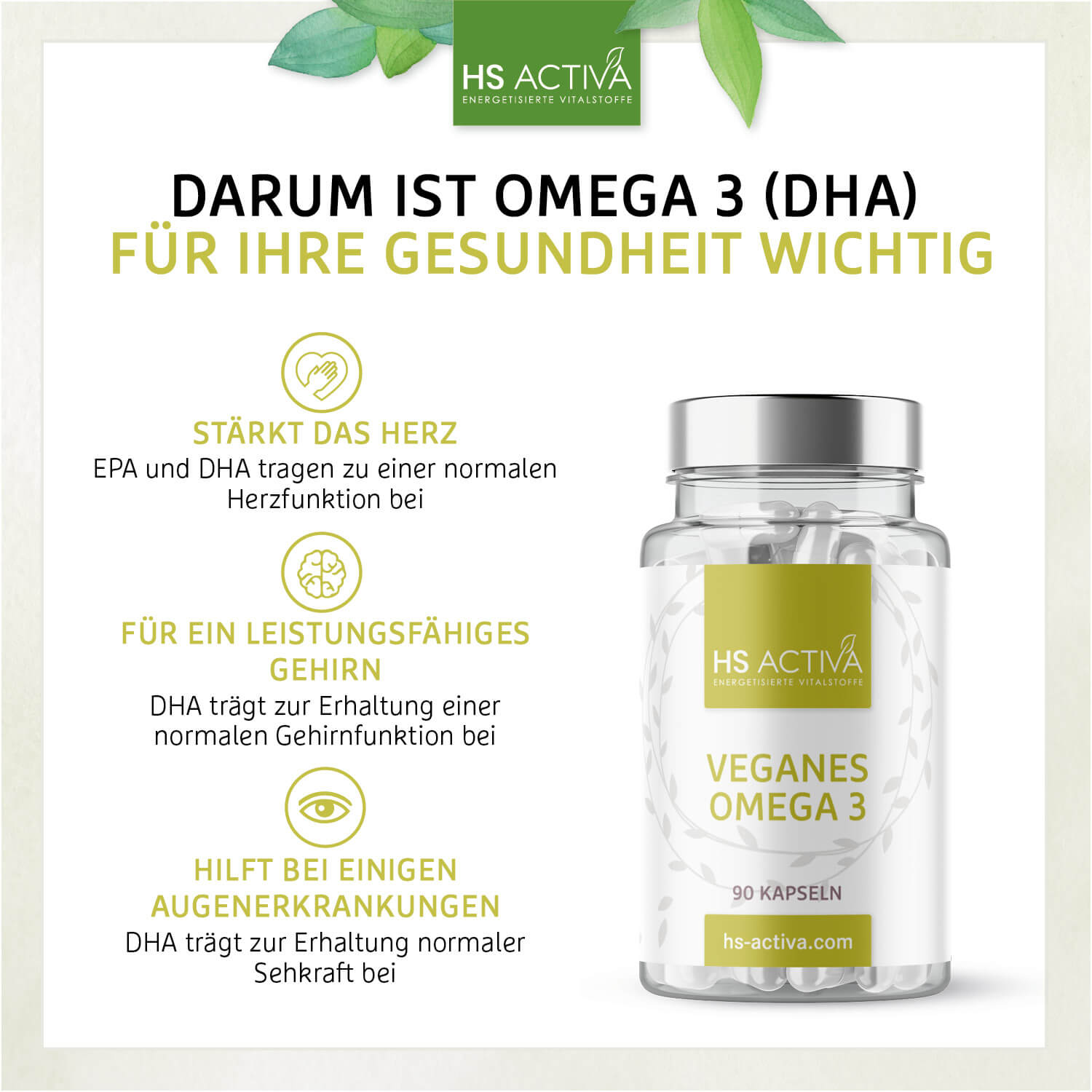 Veganes Omega 3 (90 Kapseln)
