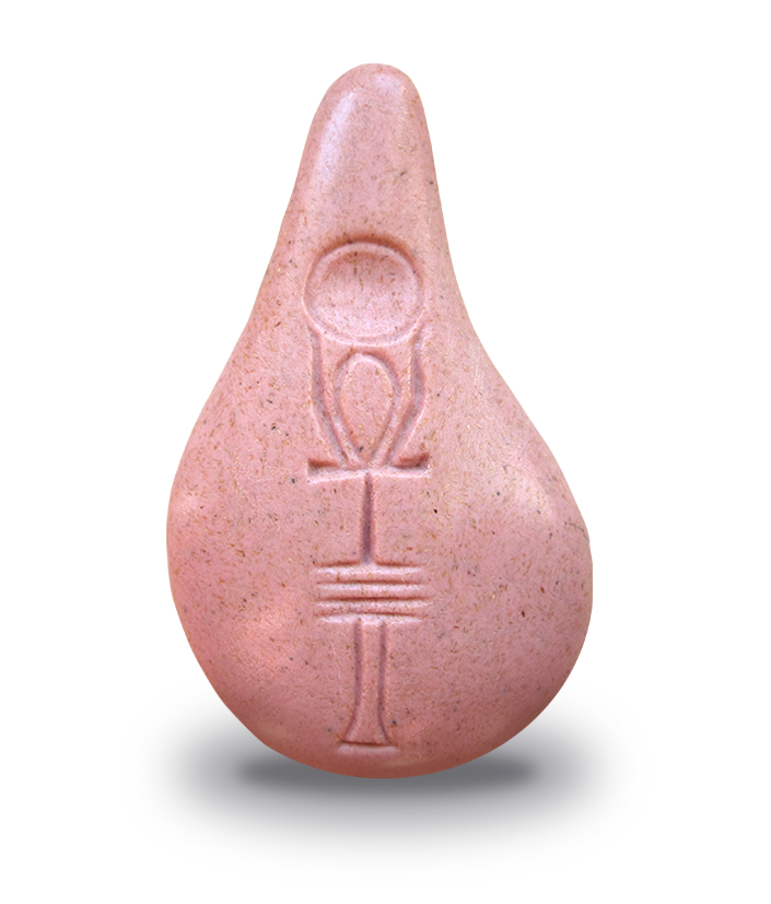 Stein der Harmonie (Sandstein, Schwarzgrau, Rosé, Korallrot, Goldrot oder Smaragd)