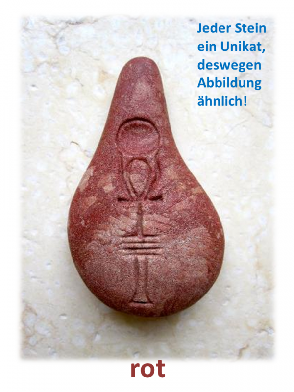 Stein der Harmonie (Sandstein, Schwarzgrau, Rosé, Korallrot, Goldrot oder Smaragd)