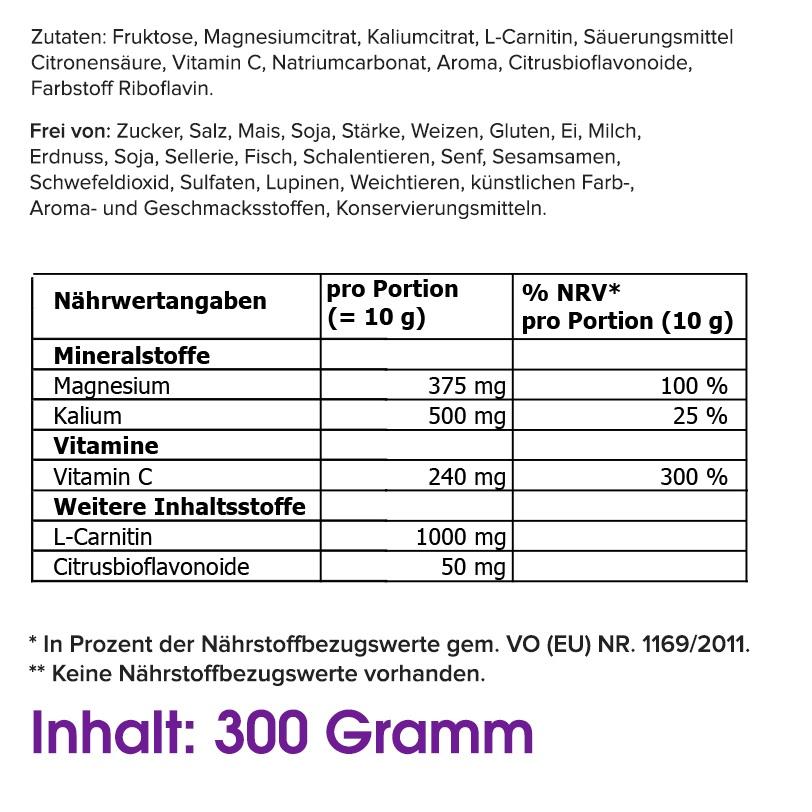 Isotonisches Sportgetränk (Vital-Combi) - 300g Pulver