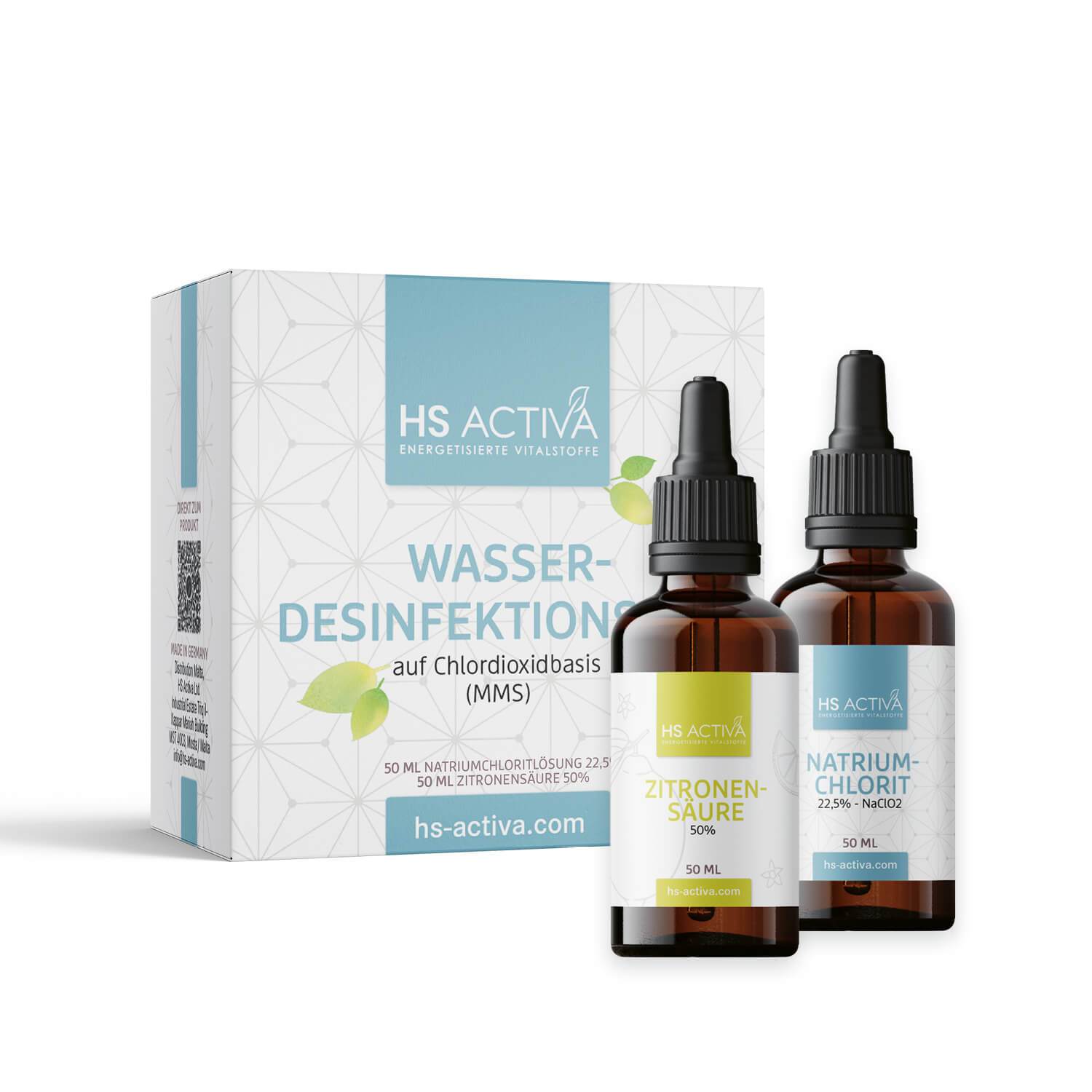 Wasserdesinfektions-Set auf Chlordioxidbasis (MMS)