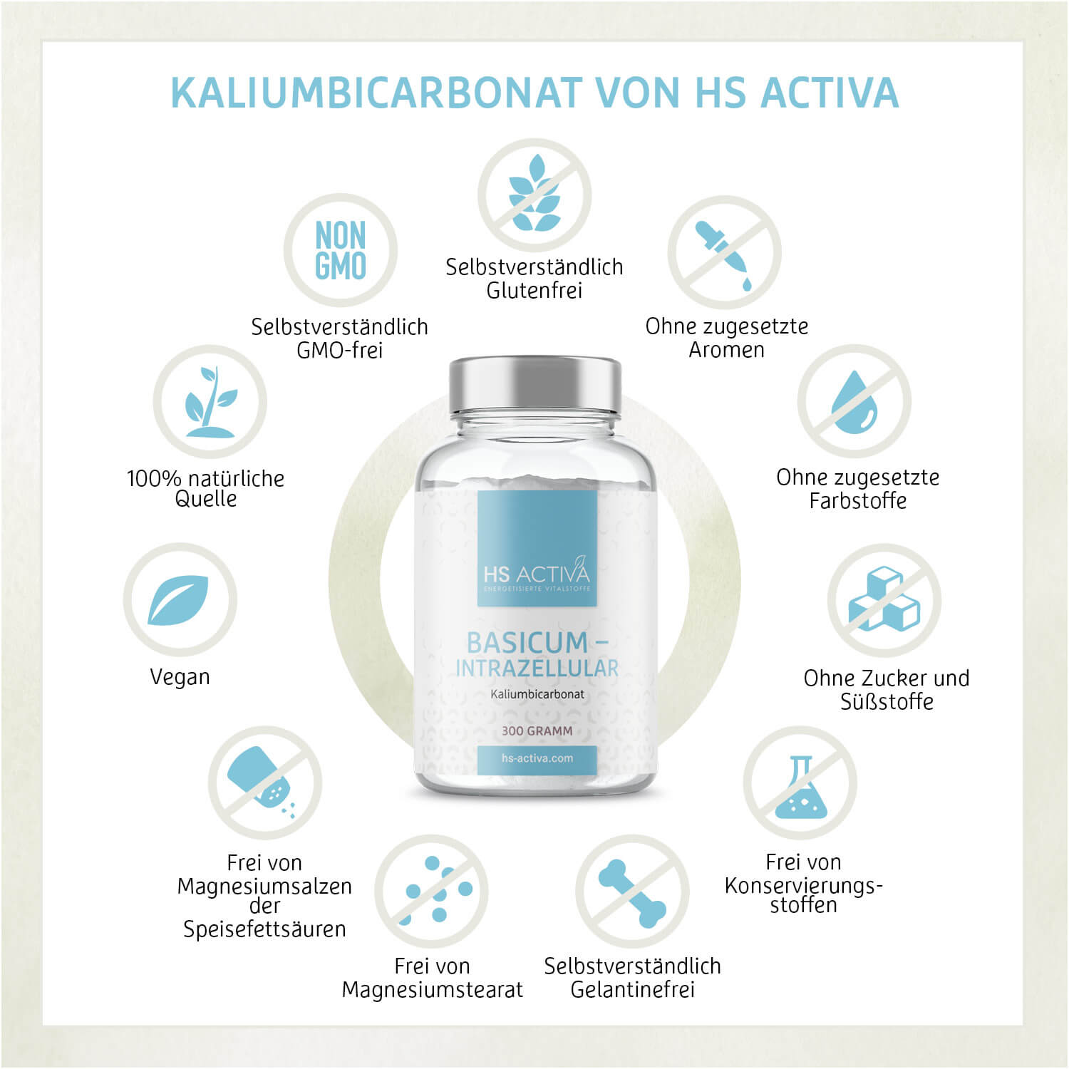 Basicum | Intrazellular | Kaliumbicarbonat | 300 g