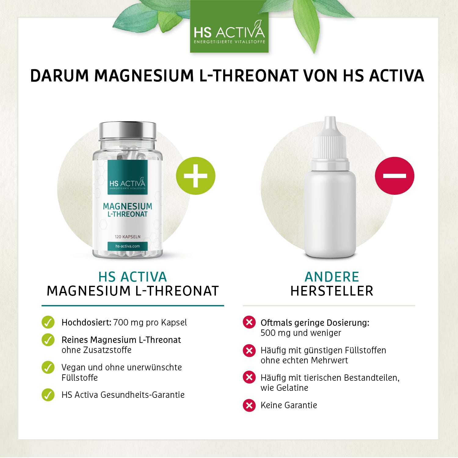 Magnesium L-Threonat | 120 Kapseln