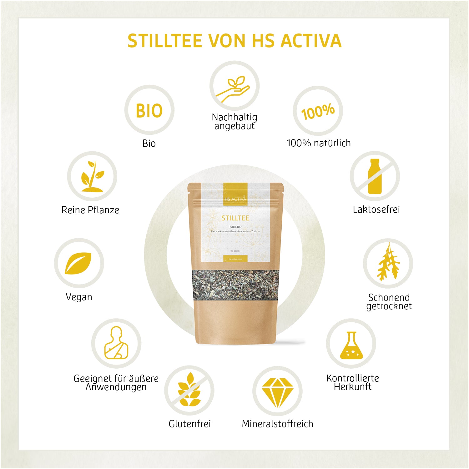 Biologischer Stilltee - 150 Gramm