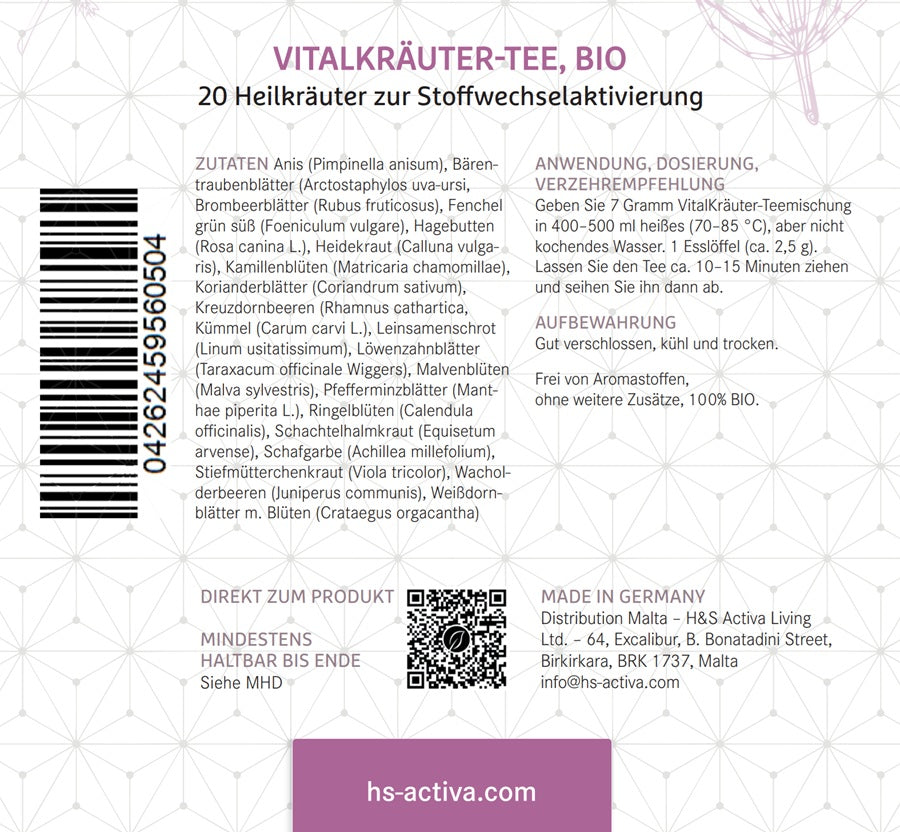 VitalKräuter-Tee - 150 Gramm