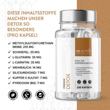Laden Sie das Bild in den Galerie-Viewer, DETOX (250 Kapseln)

