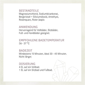 Basen Edelsteinbad (100 mg, 1000 mg oder 2200 mg)