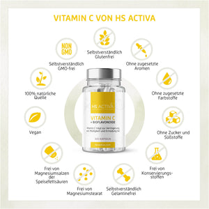 Vitamin C (300 Kapseln oder 300 g Pulver)