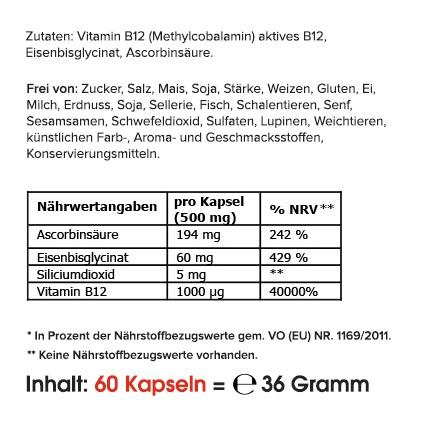 Vitamin B12 + Eisen